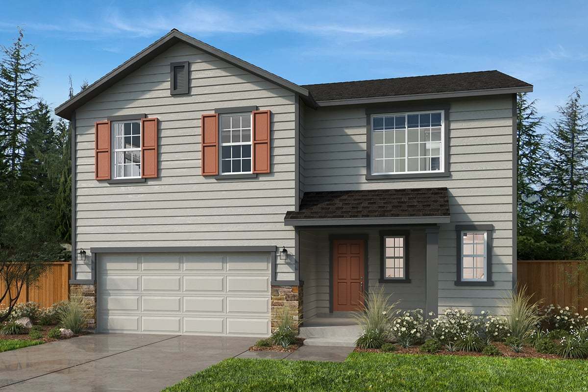 Exterior A with optional masonry