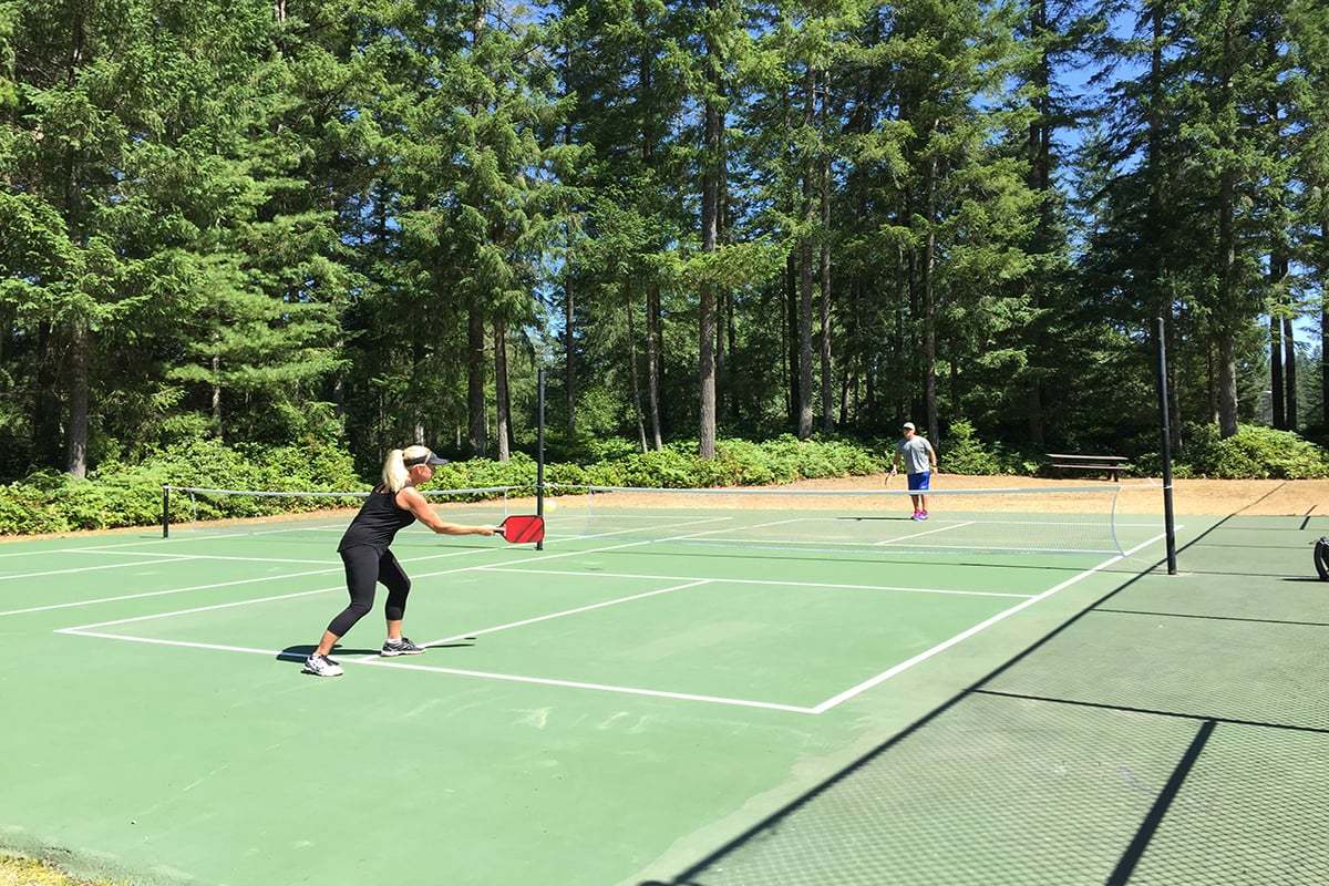 Community tennis courts