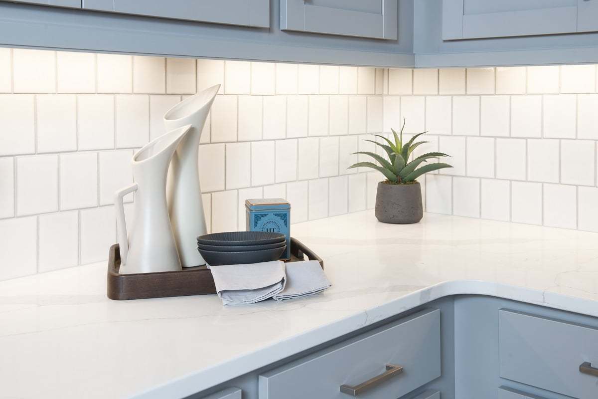 Spacious kitchen countertops