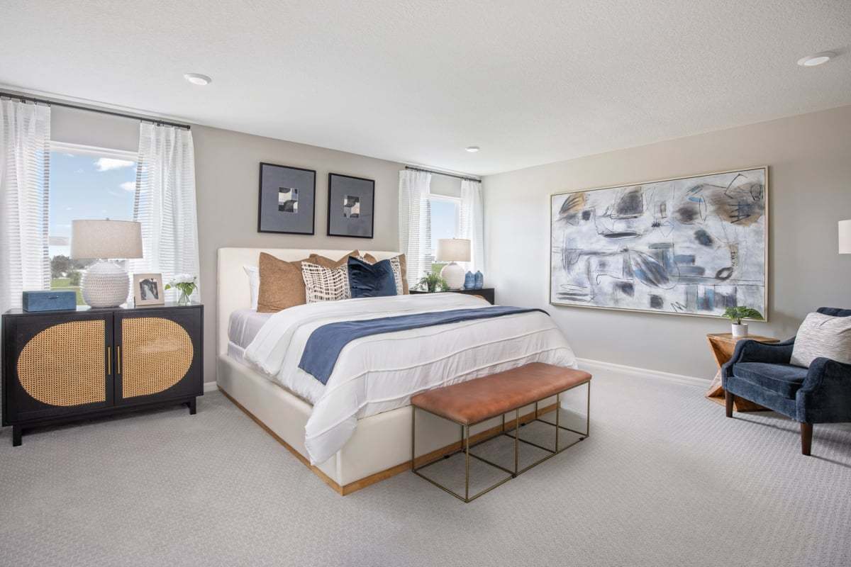 Plan 2107 Modeled - Primary bedroom
