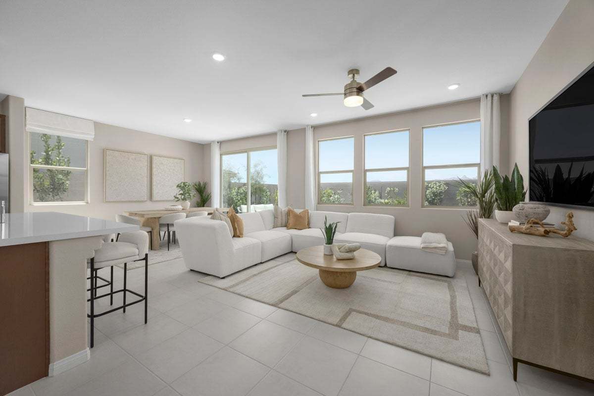 Plan 1832 Modeled - Great room