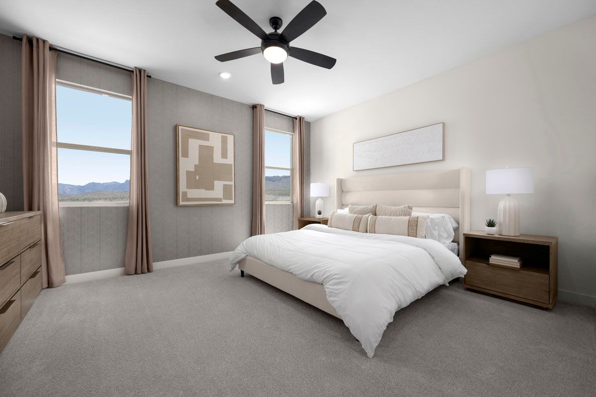 Plan 2070 Modeled - Primary bedroom