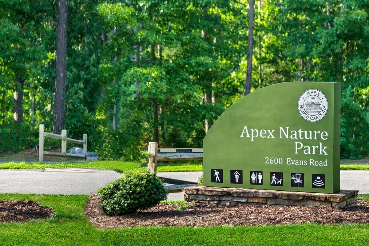 Short drive to Apex Nature Park