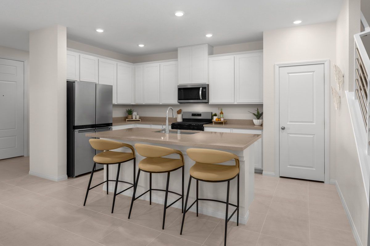 Plan 1687 Interior Unit Modeled - Kitchen