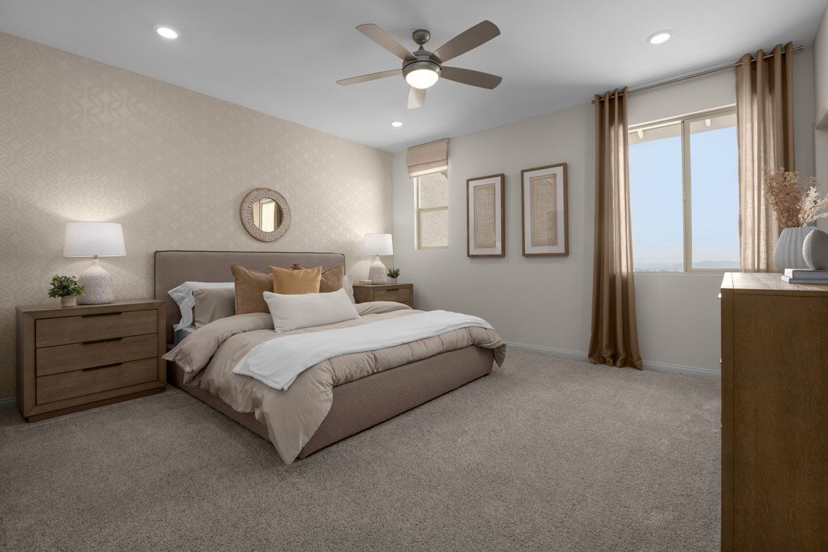 Plan 1687 Interior Unit Modeled - Primary bedroom