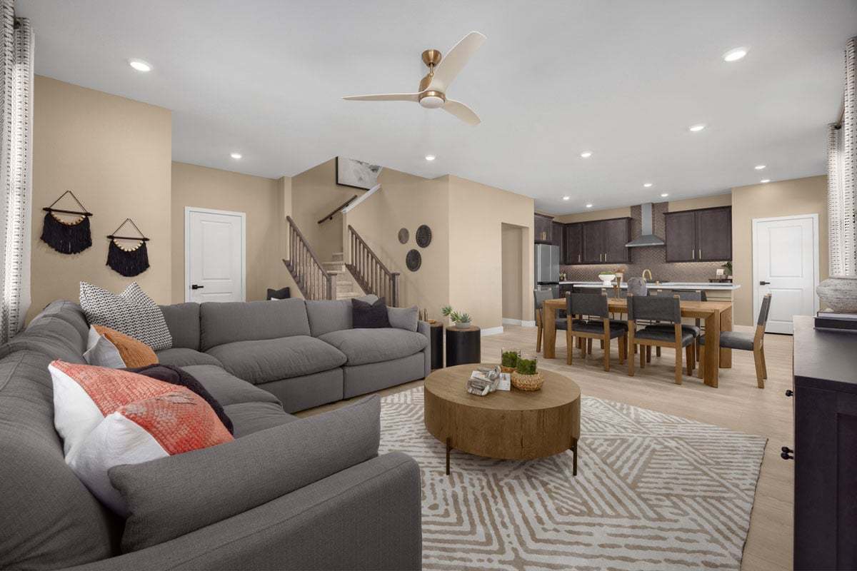 Plan 1947 End Unit Modeled - Great room