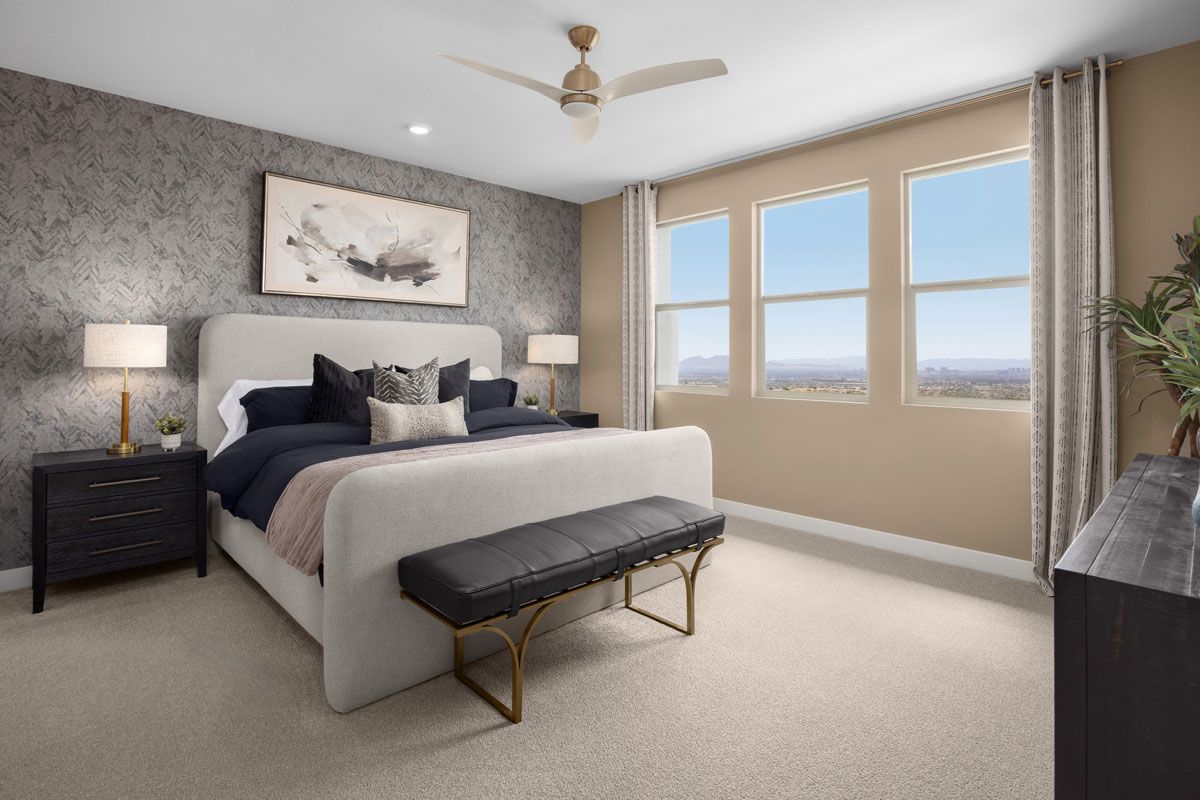 Plan 1947 End Unit Modeled - Primary bedroom