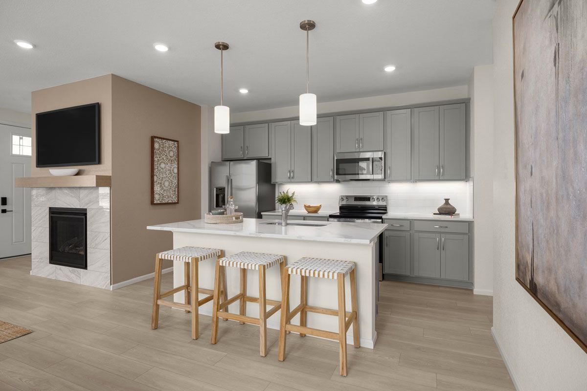 Plan 1672 Modeled - Kitchen