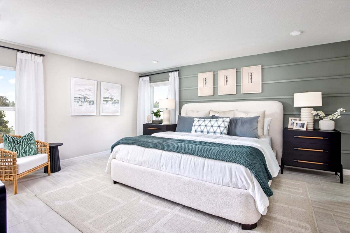 Plan 2059 Modeled - Primary bedroom