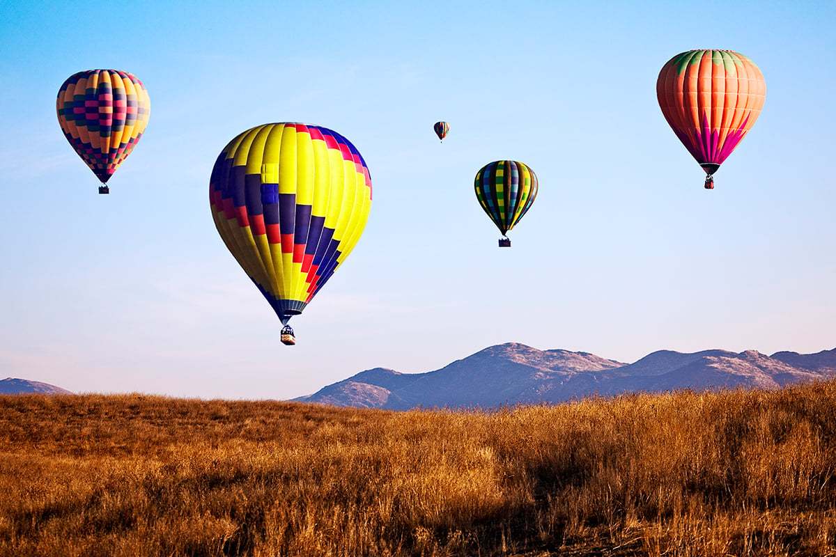 Hot air balloon rides nearby