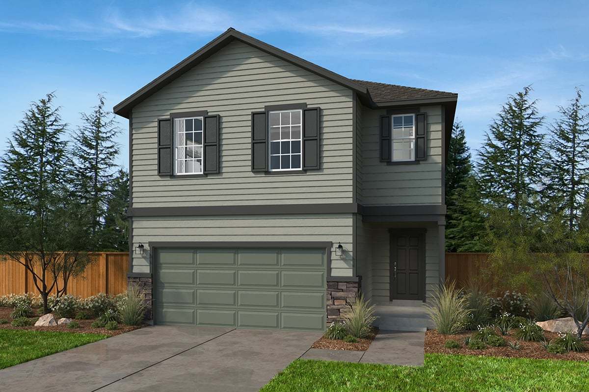 Exterior A with optional masonry