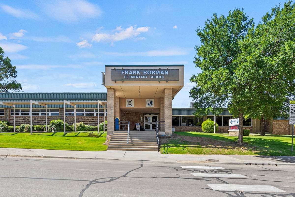 Adjacent to Frank Borman Elementary School