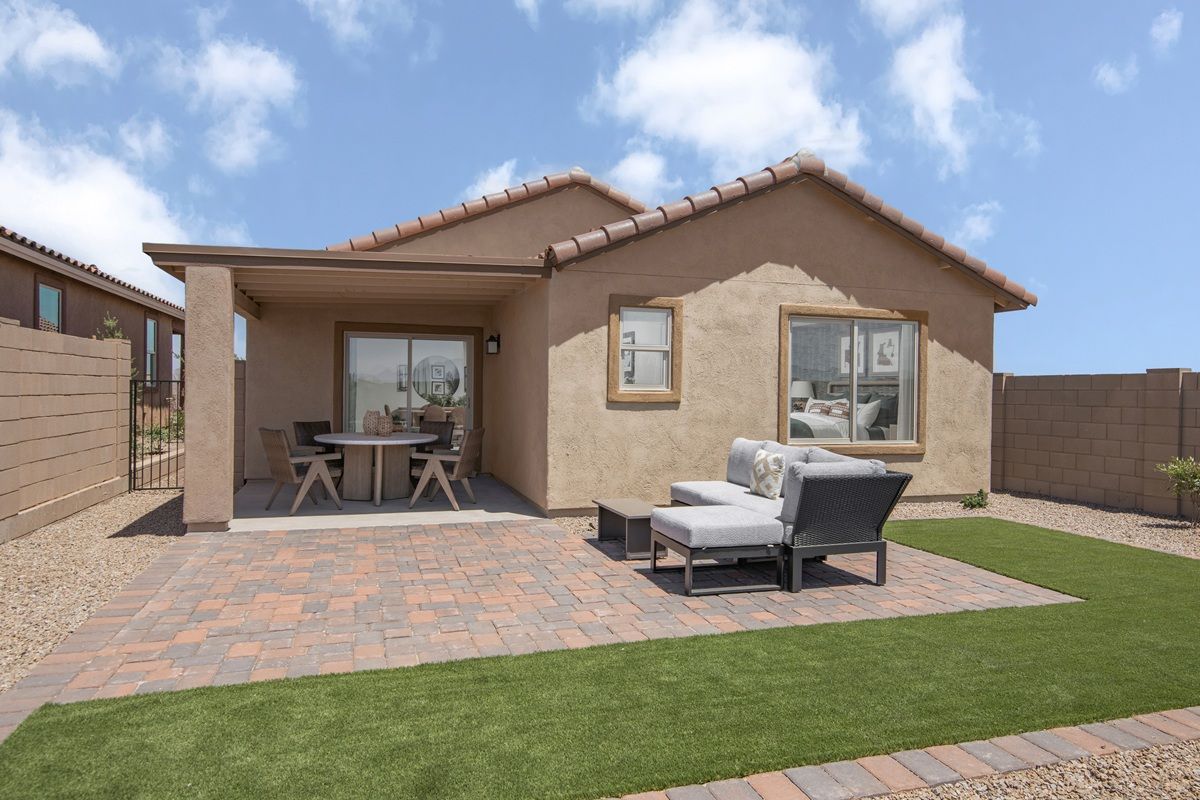 Plan 1465 Modeled - Rear exterior