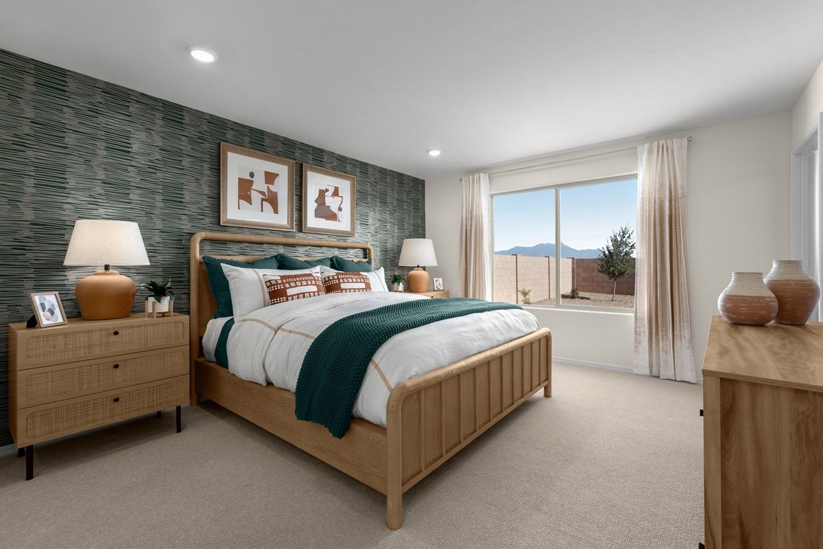 Plan 1465 Modeled - Primary bedroom