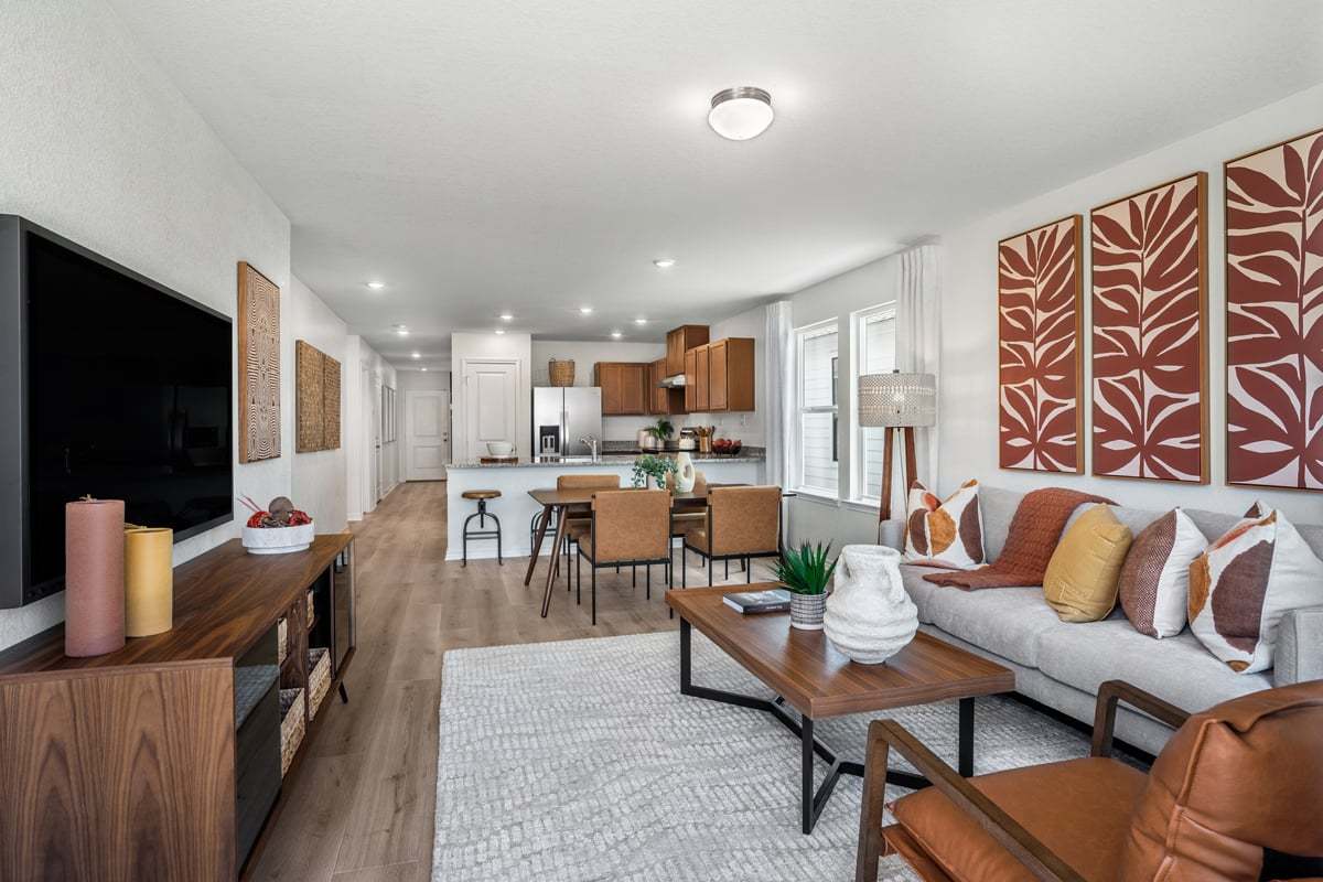 Plan 1245 Modeled - Great room