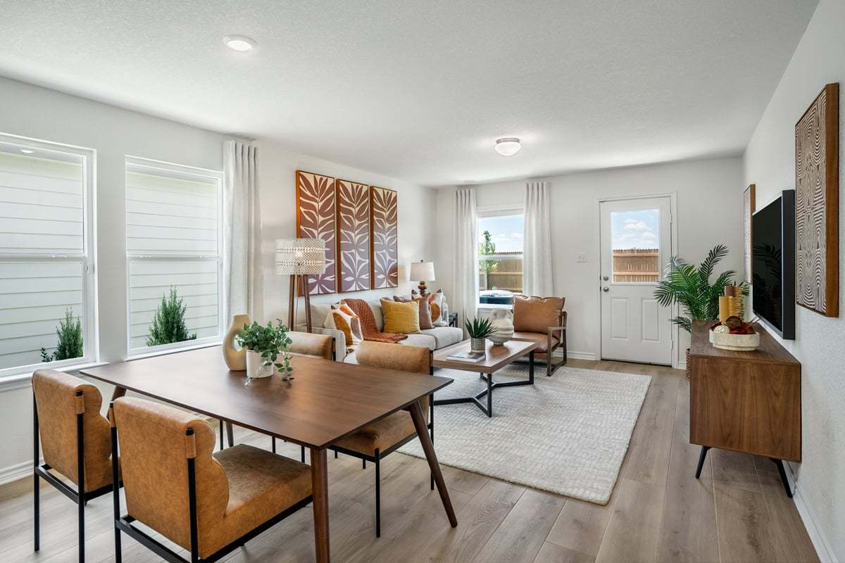 Plan 1245 Modeled - Dining area