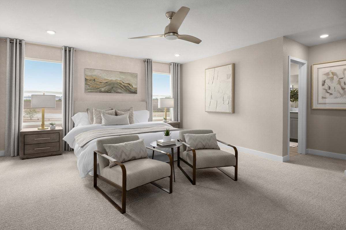 Plan 2469 Modeled - Primary bedroom