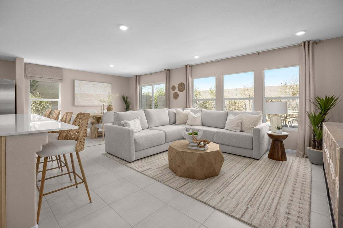 Plan 1850 Modeled - Great room