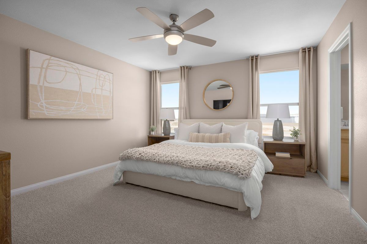 Plan 1850 Modeled - Primary bedroom