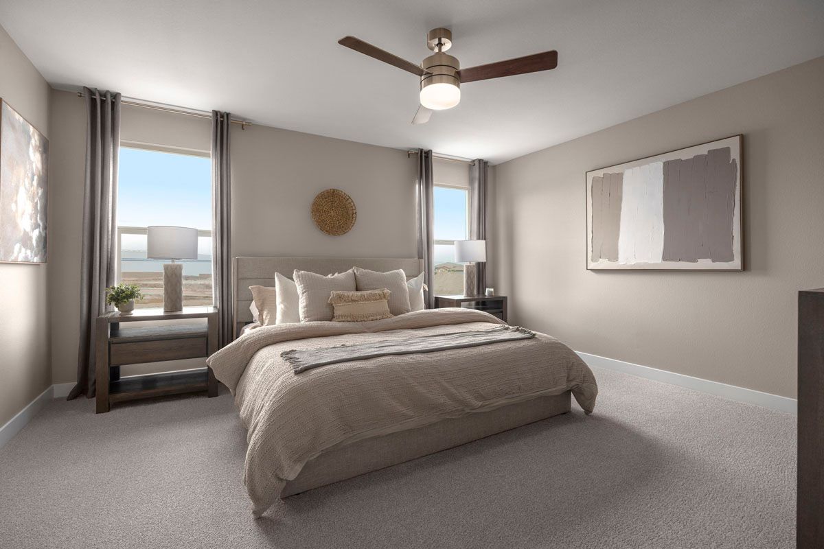 Plan 2069 Modeled - Primary bedroom
