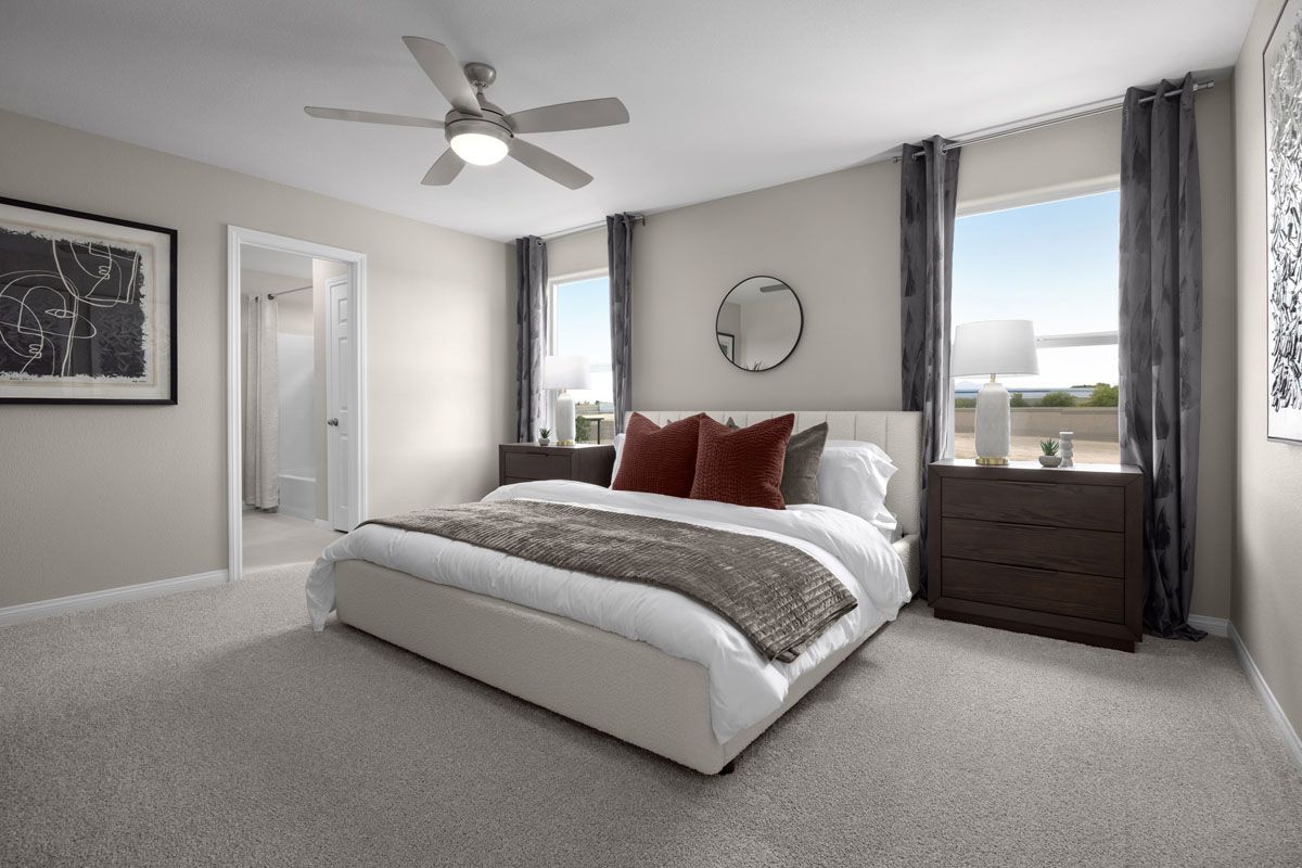 Plan 1572 Modeled - Primary bedroom