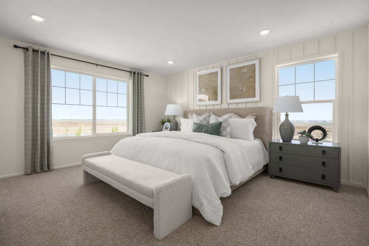 Plan 1672 Modeled - Primary bedroom