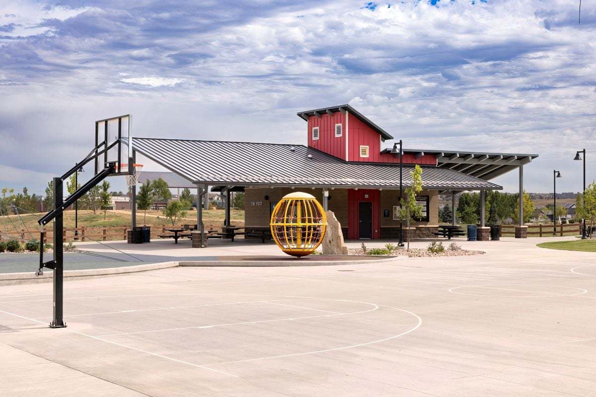 Community basketball court