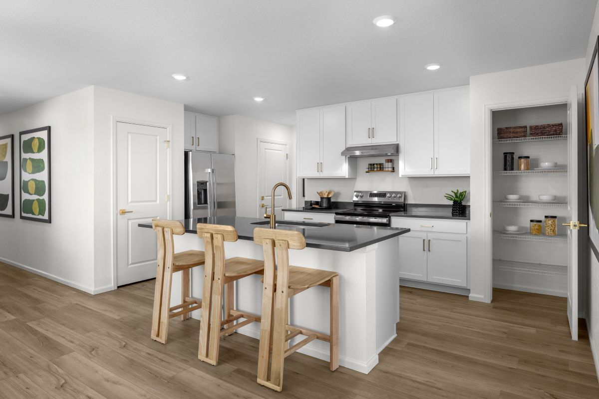 Plan 1382 Modeled - Kitchen