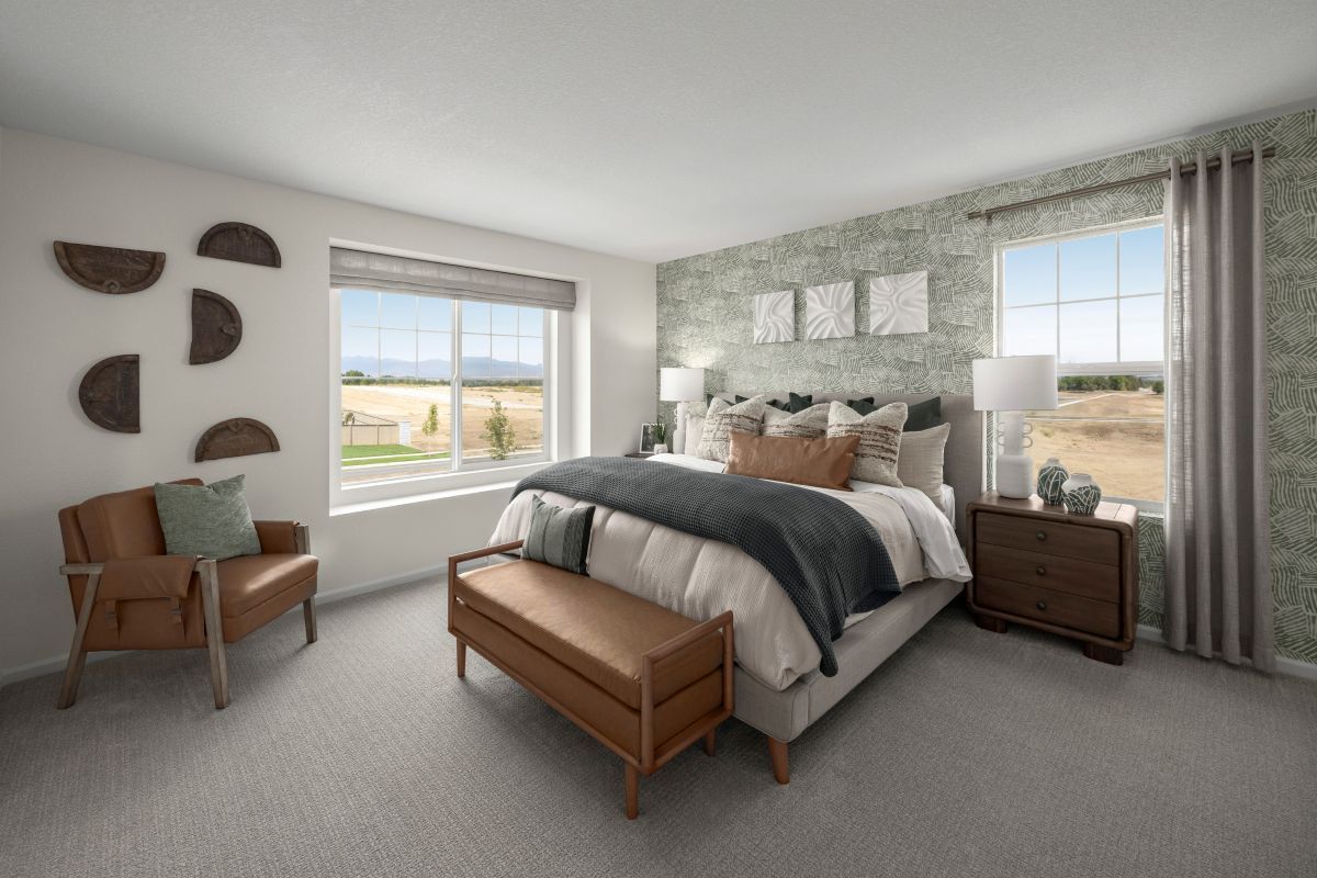 Plan 1964 Modeled - Primary bedroom
