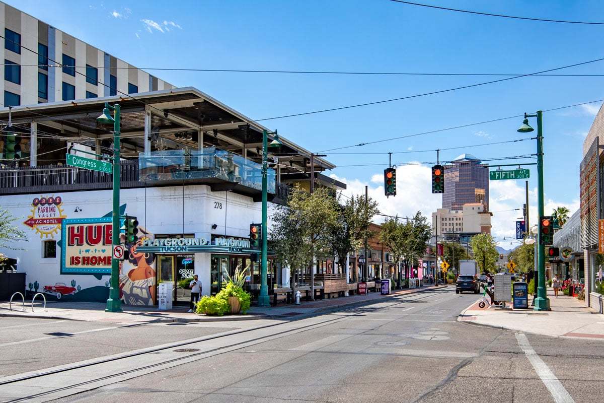 Short drive to downtown Tucson