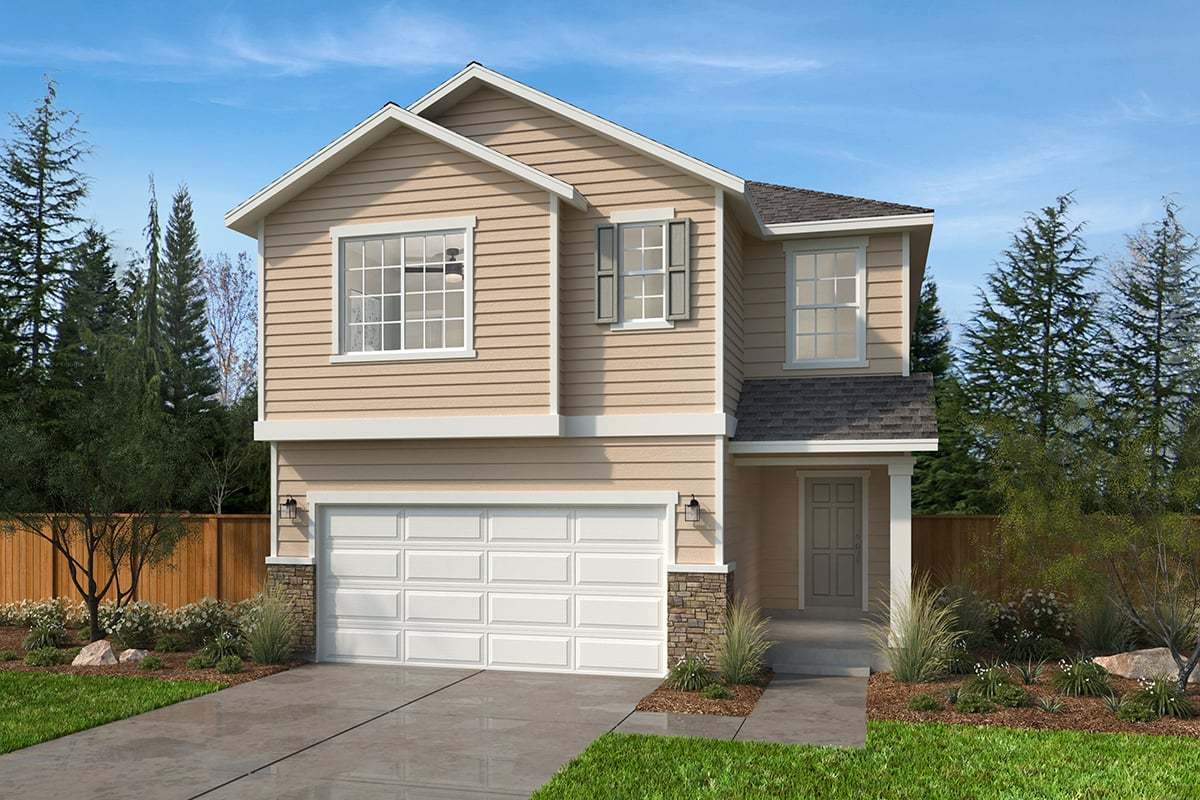 Exterior A with optional masonry