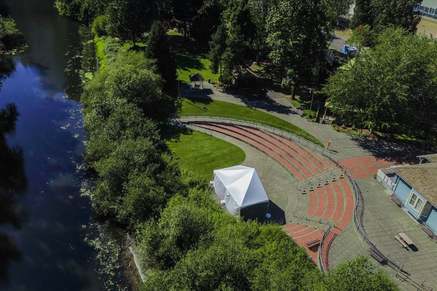 Near walking and biking at Bothell Landing