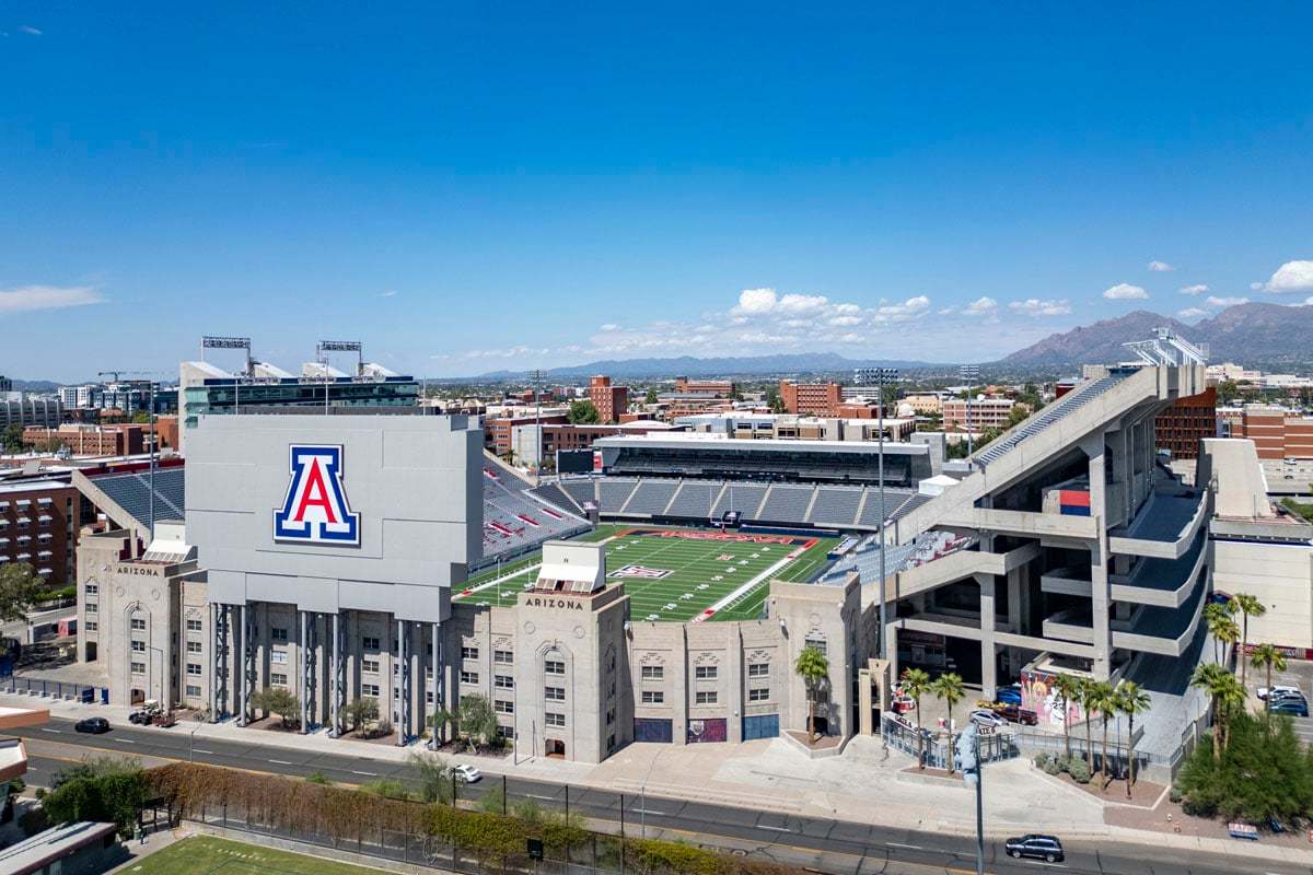Minutes to football games at Arizona Stadium