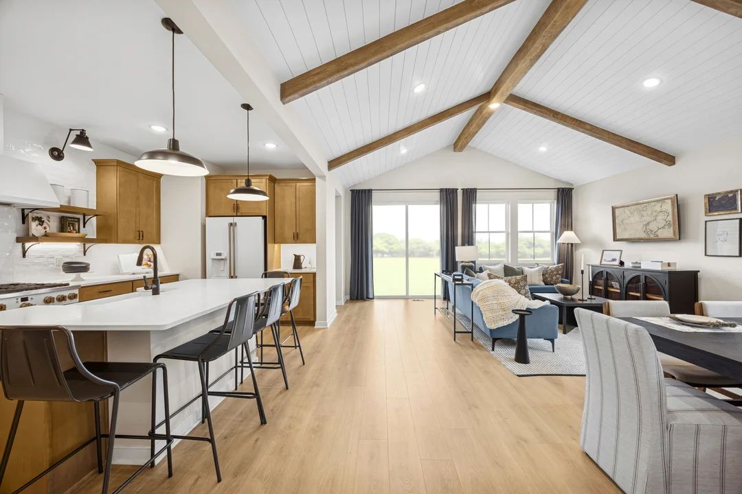 Kitchen open to great room