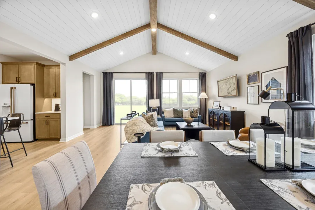 Dining area open to great room