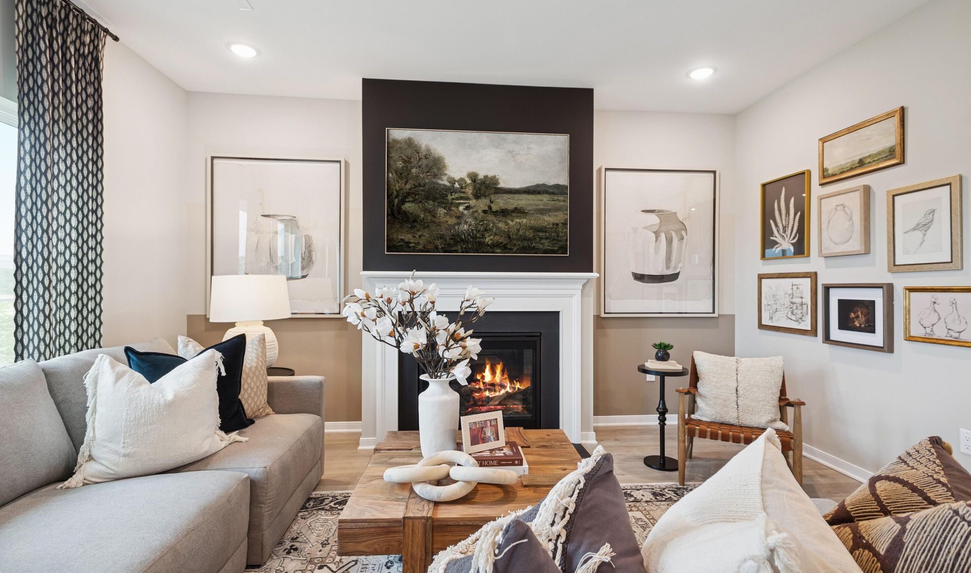 Great room with optional fireplace