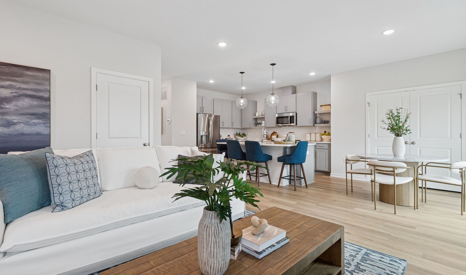 Great room open to kitchen