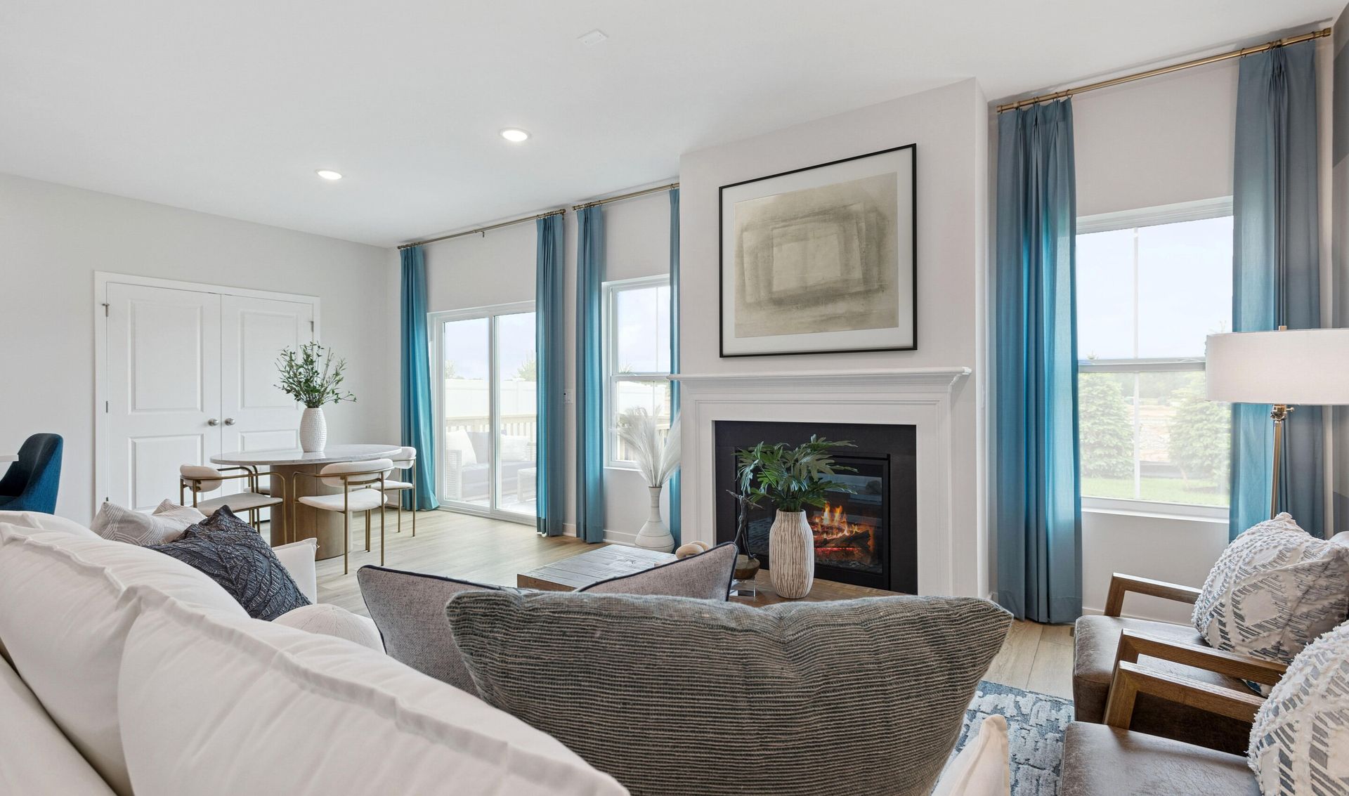 Great room with optional fireplace