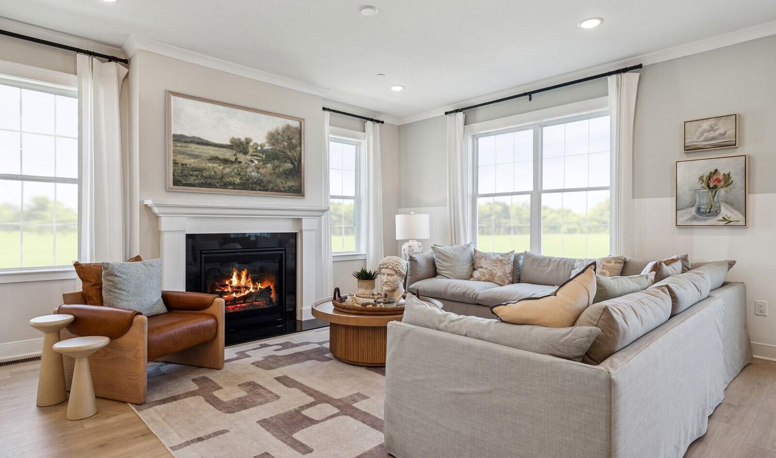 Great room with optional fireplace