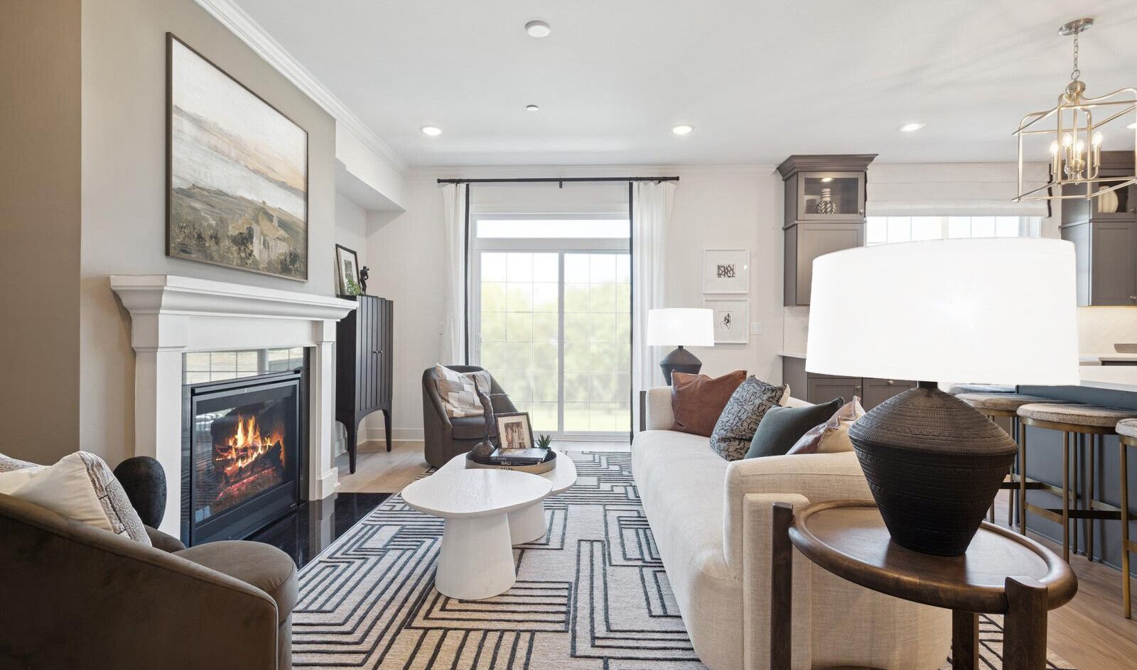 Great room with optional fireplace