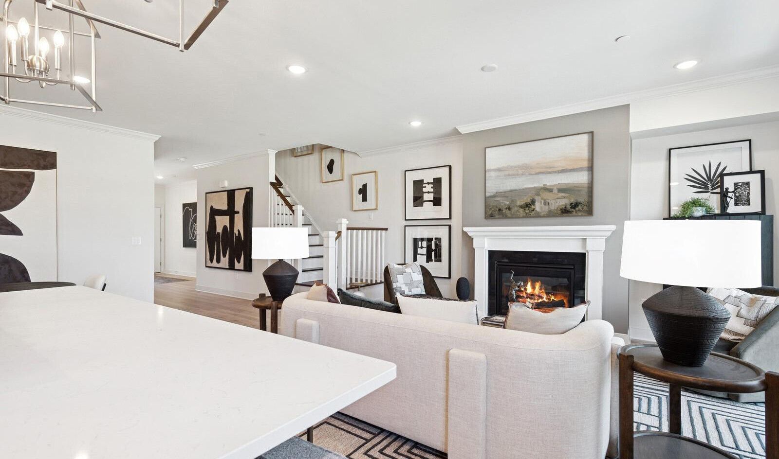 Great room near kitchen