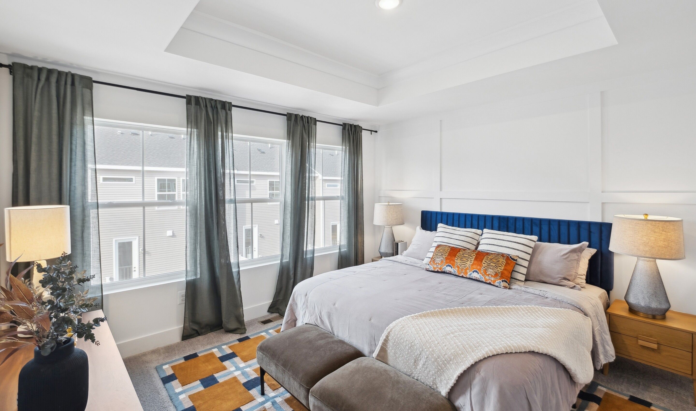 Primary suite with tray ceiling