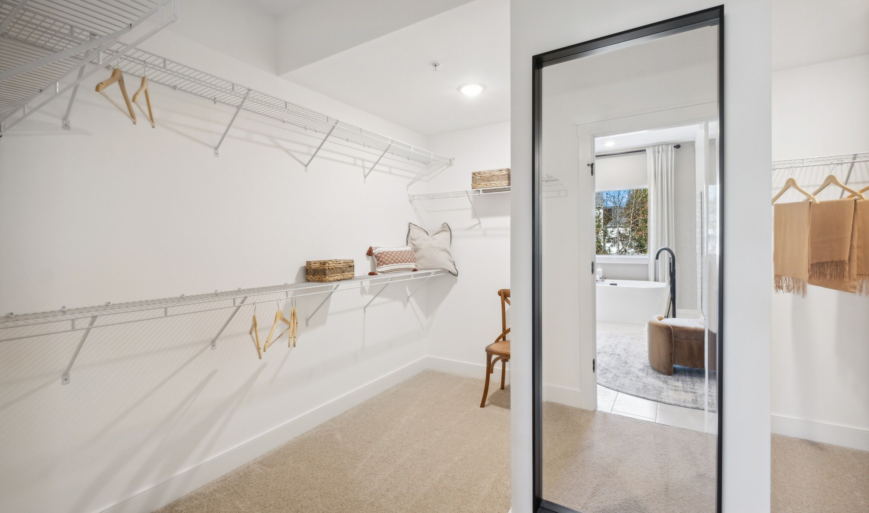 Primary suite walk-in closet