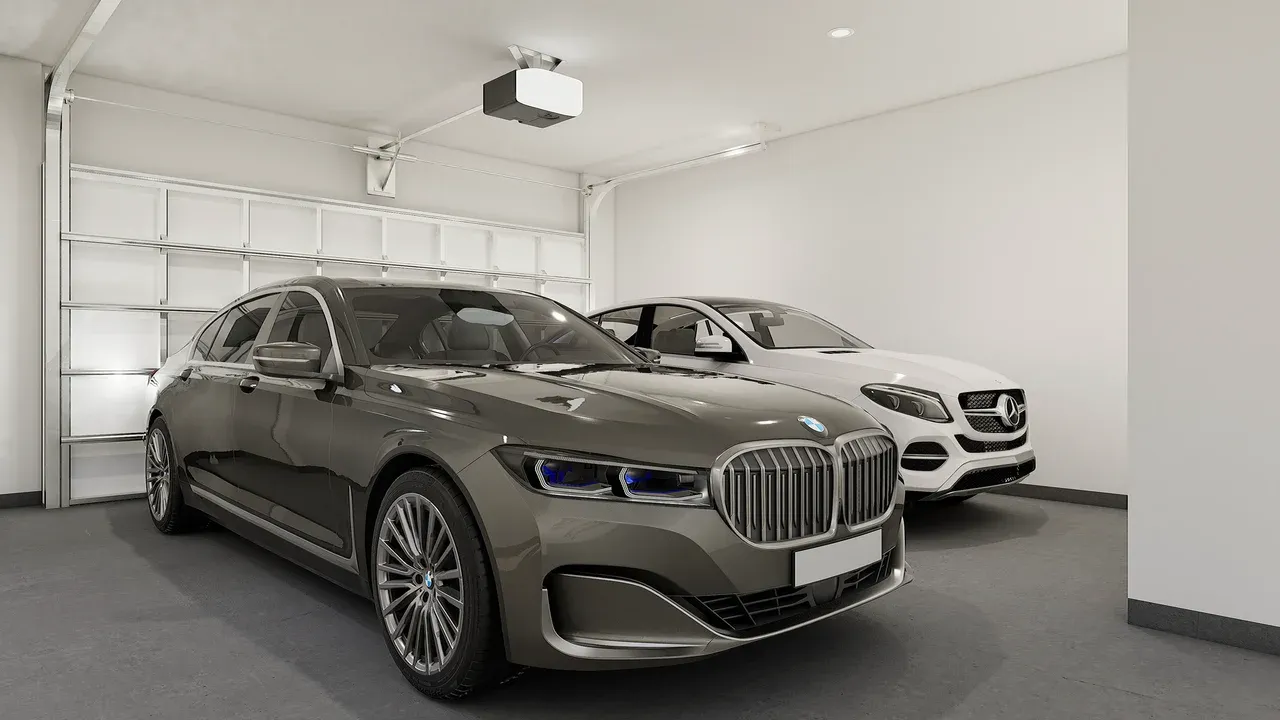 Three-Car Tandem Garage