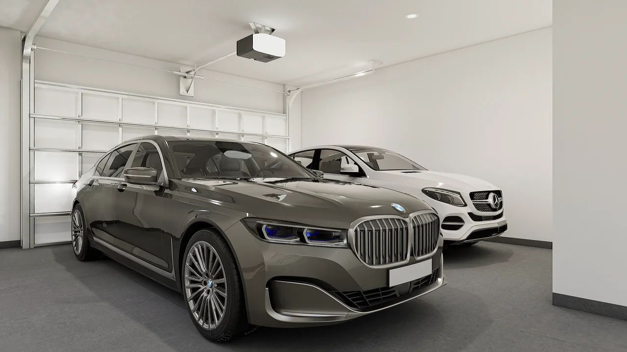 Three-Car Tandem Garage