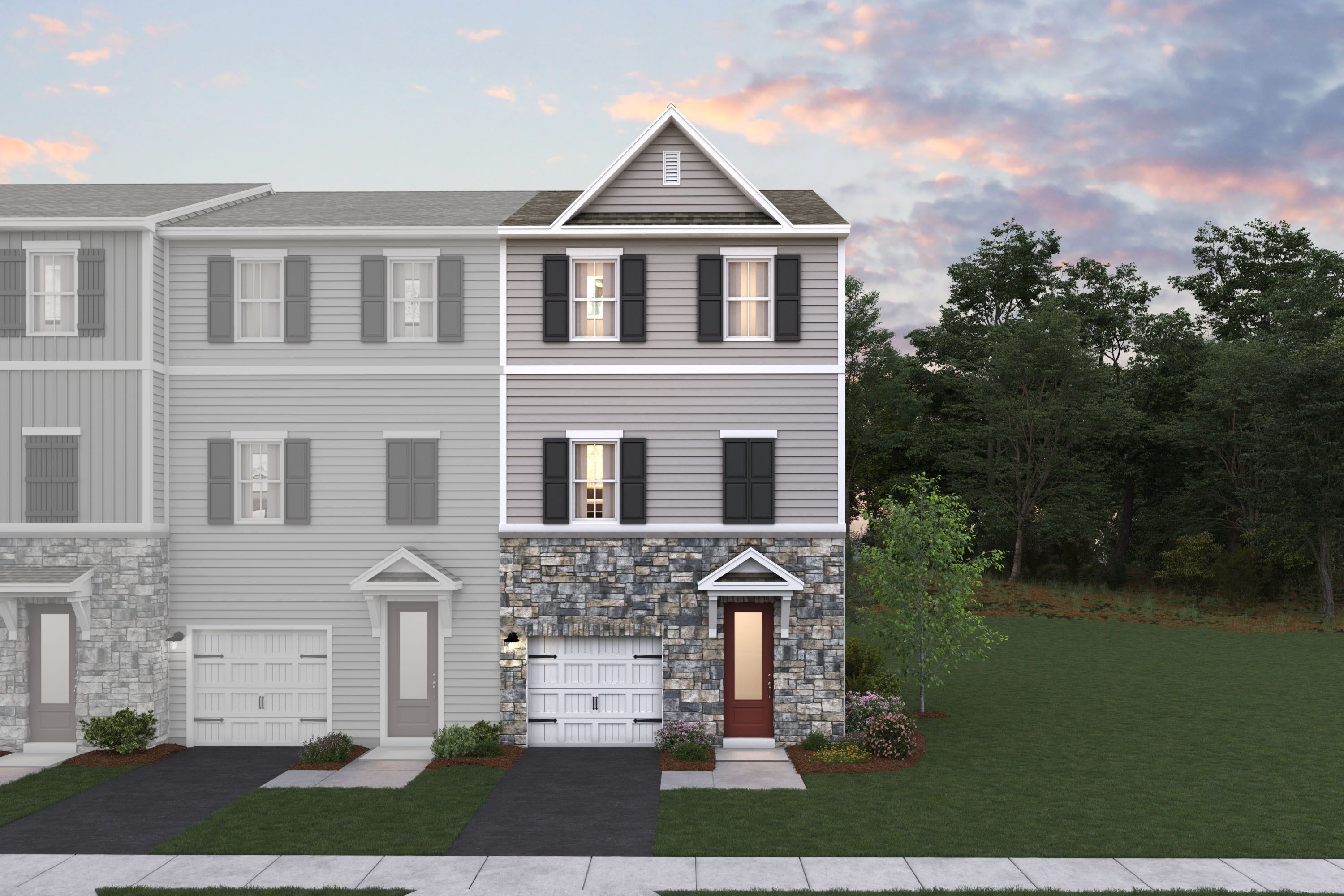 Greenwich - End - Villages at Hays Mill Creek Townhomes: Berlin, Pennsylvania - K. Hovnanian® Homes