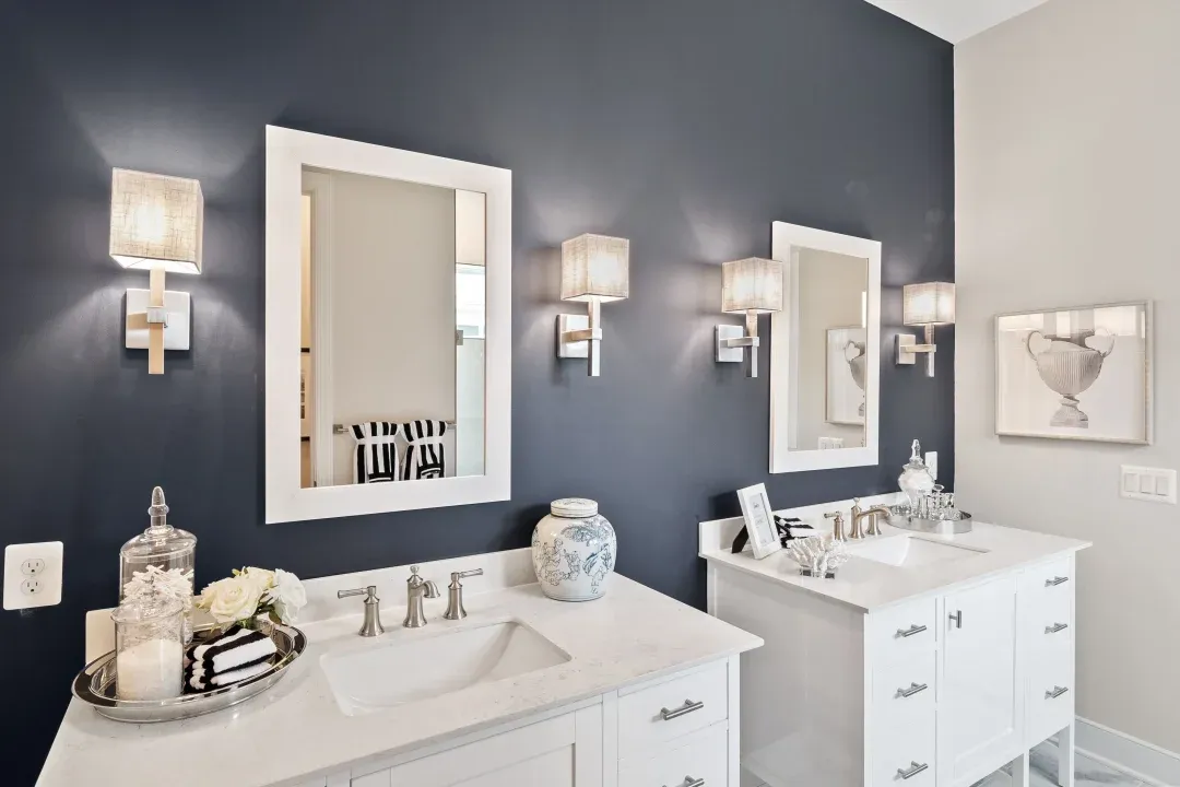 Primary bath dual vanities