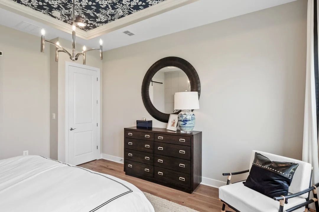 Primary suite with tray ceiling