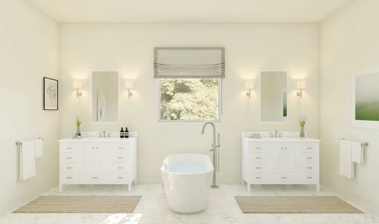 Primary bath freestanding tub