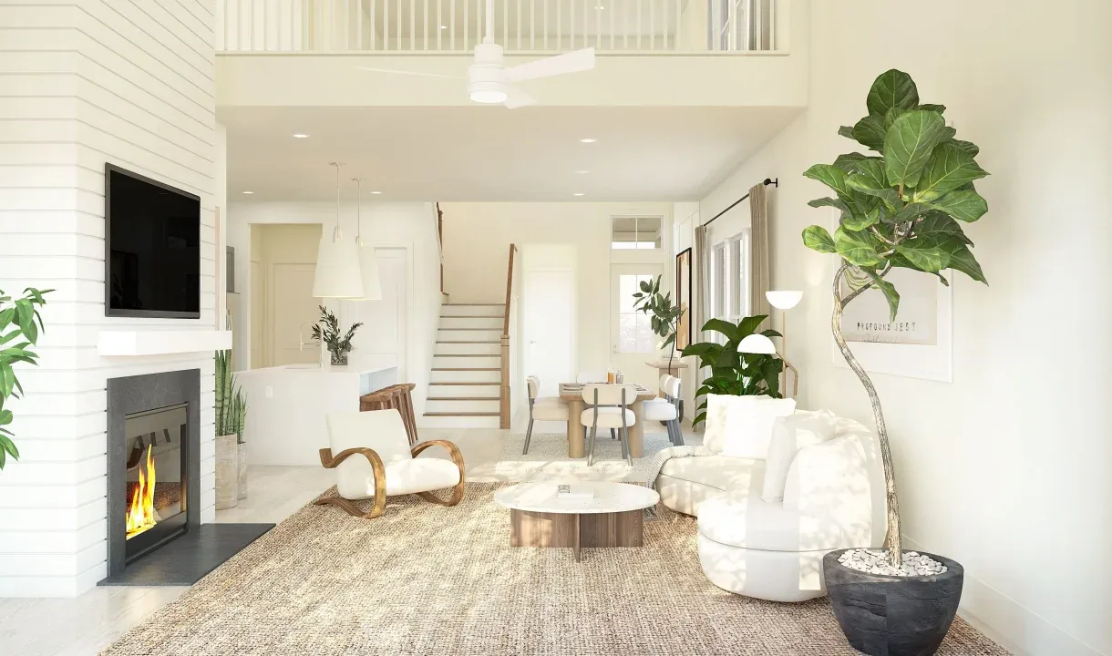 Great room with optional fireplace
